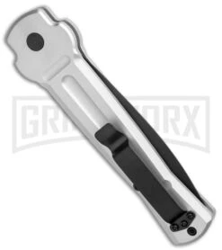 AKC X-treme Ace Silver Automatic Knife - Two Tone -Gerber Knives Store AKC X Treme Ace Auto Silver TT BHQ 136143 jr side large