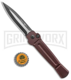 AKC X-treme ACE Brown Automatic Knife - Two Tone -Gerber Knives Store AKC X treme Ace Auto Brown TT BHQ 136122 jr bottlecap large