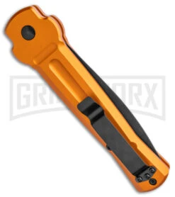 AKC X-treme Ace Orange Automatic Knife - Two Tone Dagger Plain -Gerber Knives Store AKC X treme Ace Auto Orange TT BHQ 143389 jr side large