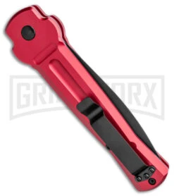 AKC X-treme Ace Red Automatic Knife - Two Tone Plain -Gerber Knives Store AKC X treme Ace Auto Red TT BHQ 143382 jr side large