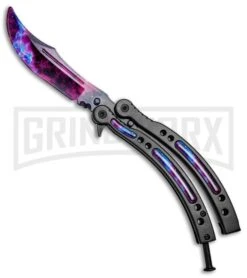 Andux CS Stardust/Black Balisong Butterfly Trainer - Stardust Plain