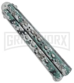 Andux Camo Fly Digi-Camo Butterfly Trainer - Satin 6 Andux Camo Fly Digi-Camo Butterfly Trainer - Satin -Gerber Knives Store Andux Camo Fly Digi Camo trainer satin BP 24588 er spine large