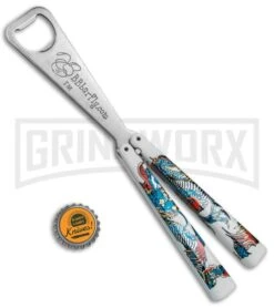 BB Barfly Blue Dragon Bottle Opener Butterfly Trainer -Gerber Knives Store BB Barfly Bottle Opener Butterfly Trainer Blue Dragon BHQ 79863 jr bottlecap large
