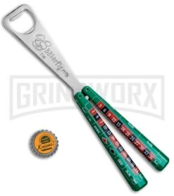 BB Barfly Roulette Bottle Opener Butterfly Trainer -Gerber Knives Store BB Barfly Bottle Opener Butterfly Trainer Roulette BHQ 82965 jr bottlecap large