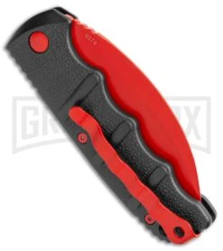 Boker Kalashnikov Black Widow Automatic Knife - Hawkbill Red Plain -Gerber Knives Store Boker Black Widow Hawkbill Kalashnikov Auto Black Red 01KALS70NSOI BHQ 103274 jr side large