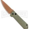 Boker Kihon OD Green Automatic Knife - Copper Plain
