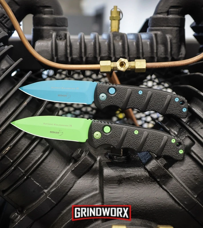 Boker Kalashnikov Automatic Knife - D2 Dagger Electric Green Plain 6 Boker Kalashnikov Automatic Knife - D2 Dagger Electric Green Plain - Image 6