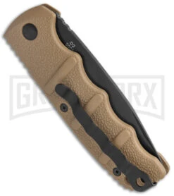 Boker Kalashnikov Coyote Brown Automatic Knife - Drop Point Black Plain -Gerber Knives Store Boker Kalashnikov Auto Coyote D2 Black BHQ 144762 jr side large