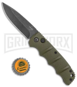 Boker Kalashnikov OD Green Automatic Knife - Drop Point Smokewash Plain 7 Boker Kalashnikov OD Green Automatic Knife - Drop Point Smokewash Plain -Gerber Knives Store Boker Kalashnikov Auto OD Green D2 Smokewash BHQ 144761 jr bottlecap large