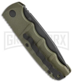 Boker Kalashnikov OD Green Automatic Knife - Drop Point Smokewash Plain 6 Boker Kalashnikov OD Green Automatic Knife - Drop Point Smokewash Plain -Gerber Knives Store Boker Kalashnikov Auto OD Green D2 Smokewash BHQ 144761 jr side large