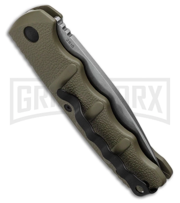 Boker Kalashnikov OD Green Automatic Knife - SW Plain 3 Boker Kalashnikov OD Green Automatic Knife - SW Plain - Image 3