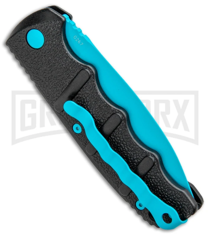 Boker Kalashnikov Automatic Knife - D2 Dagger Electric Blue Plain 3 Boker Kalashnikov Automatic Knife - D2 Dagger Electric Blue Plain - Image 3