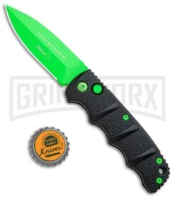 Boker Kalashnikov Automatic Knife - D2 Dagger Electric Green Plain 9 Boker Kalashnikov Automatic Knife - D2 Dagger Electric Green Plain -Gerber Knives Store Boker Kalashnikov Black Widow Green jr bottlecap large