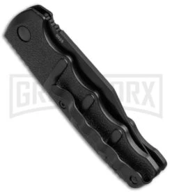 Boker Kalashnikov Black Bowie Automatic Knife - D2 Black Plain -Gerber Knives Store Boker Kalashnikov Bowie Auto Black Black 01KALS76BN BHQ 17111 jr side large