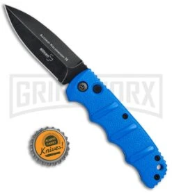Boker Kalashnikov Blue Automatic Knife - Dagger Smokewash Plain -Gerber Knives Store Boker Kalashnikov Dagger Auto Blue Black 01KALS32N BHQ 75530 jr bottlecap 2 large