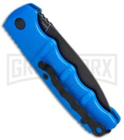 Boker Kalashnikov Blue Automatic Knife - Dagger Smokewash Plain -Gerber Knives Store Boker Kalashnikov Dagger Auto Blue Black 01KALS32N BHQ 75530 jr side 2 large