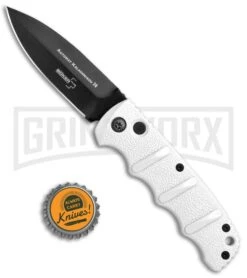 Boker Imperial Kalashnikov White Automatic Knife - D2 Dagger Black Plain 12 Boker Imperial Kalashnikov White Automatic Knife - D2 Dagger Black Plain -Gerber Knives Store Boker Kalashnikov Dagger Auto White Black 01KALS34N BHQ 75529 jr bottlecap 3 large