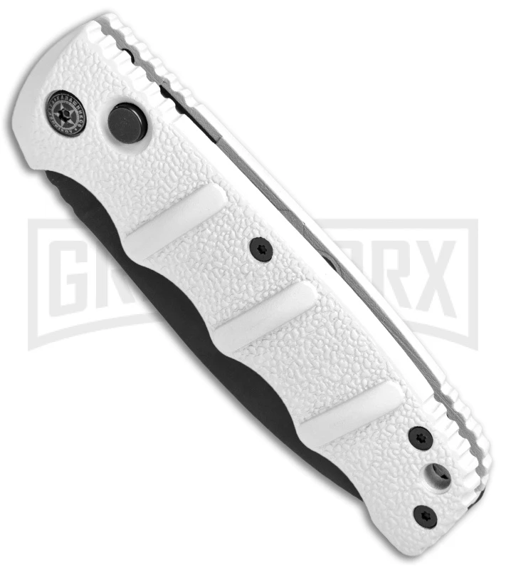 Boker Imperial Kalashnikov White Automatic Knife - D2 Dagger Black Plain 2 Boker Imperial Kalashnikov White Automatic Knife - D2 Dagger Black Plain - Image 2