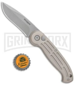 Boker Magnum Speedmaster Champagne Automatic Knife - Bead Blast Plain 8 Boker Magnum Speedmaster Champagne Automatic Knife - Bead Blast Plain -Gerber Knives Store Boker Magnum DP Auto Champagne BB 01BO007 BHQ 0099 jr bottlecap large