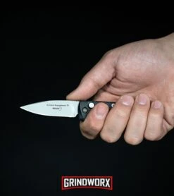 Boker Desert Warrior Mini Kalashnikov OD Green Automatic Knife - Copper Plain -Gerber Knives Store Boker Mini Kalashnikov Automatic Knife Black Bead Blast 01KALS73 BHQ 10758 kp in hand web large 4