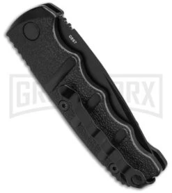 Boker Mini Kalashnikov Black Automatic Knife - Tanto Black Plain -Gerber Knives Store Boker Mini Kalashnikov Tanto Automatic Knife Black 2in Black BHQ 132752 td side large