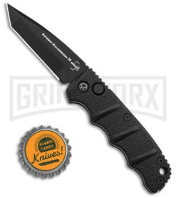 Boker Mini Kalashnikov Black Automatic Knife - Tanto Black Plain -Gerber Knives Store Boker Mini Kalashnikov Tanto Automatic Knife Black 2in Black BHQ 132752 td size large