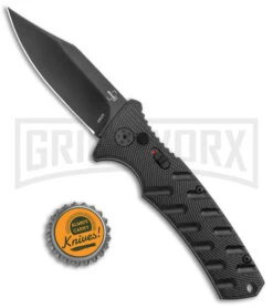 Boker Plus Strike Black Automatic Knife - Black Plain 7 Boker Plus Strike Black Automatic Knife - Black Plain -Gerber Knives Store Boker Plus Strike Bowie Auto Black Black BHQ 125300 jr bottlecap large