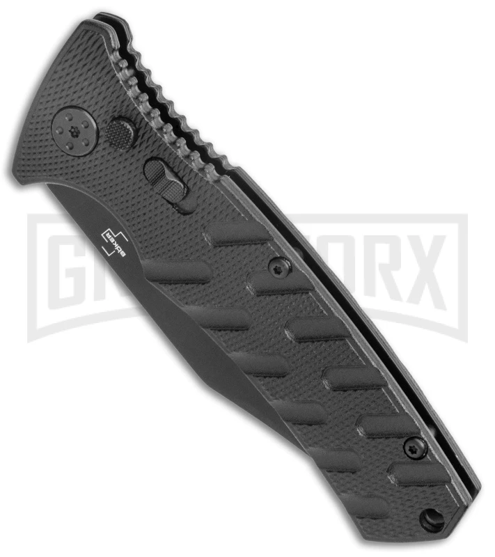 Boker Plus Strike Black Automatic Knife - Black Plain 2 Boker Plus Strike Black Automatic Knife - Black Plain - Image 2