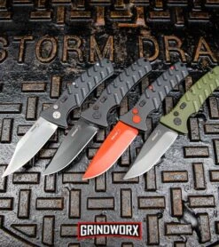 Boker Plus Black Widow Strike Automatic Knife - Drop Point Red -Gerber Knives Store Boker Plus Strike Drop Point Automatic Knife OD Green Black D2 BHQ 97033 kp storm drain web large
