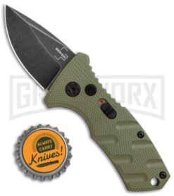 Boker Stubby Strike OD Green Automatic Knife - Black Stonewash 7 Boker Stubby Strike OD Green Automatic Knife - Black Stonewash -Gerber Knives Store Boker Stubby Strike CA Legal Auto OD Green Smokewash 01BO442NSOI BHQ 99648 jr bottlecap large