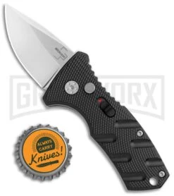 Boker Stubby Strike Black Automatic Knife - Stonewash 7 Boker Stubby Strike Black Automatic Knife - Stonewash -Gerber Knives Store Boker Stubby Strike CA Legal Auto SW 01BO440NSOI BHQ 99646 jr bottlecap large