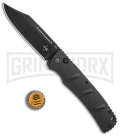 Boker XXL Kalashnikov Automatic Knife - Black Bowie -Gerber Knives Store Boker XXL Kalashnikov Bowie Auto Black BHQ 99623 jr bottlecap large
