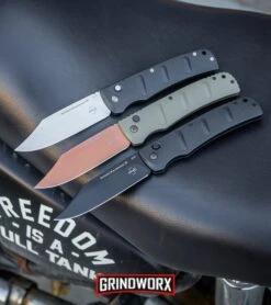 Boker XXL Kalashnikov Automatic Knife - Desert Warrior Bowie -Gerber Knives Store Boker XXL Kalashnikov Desert Warrior Bowie Automatic Knife Copper BHQ 99624 kp freedom web large 2