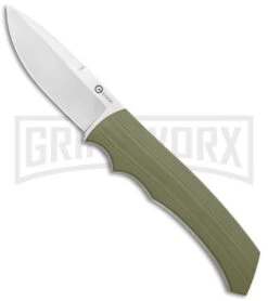 CIVIVI M2 Backup OD Green G10 Fixed Blade Knife Drop Point Satin S/E W/Sheath