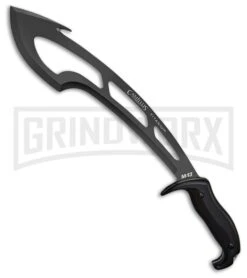 Camillus M-13 Gut Hook Black GFN Machete - Black Plain