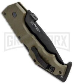 Cold Steel AK-47 OD Green G-10 Folding Knife - Black Plain -Gerber Knives Store Cold Steel AK 47 LB OD Green G 10 Black 58MVG BHQ 33095 jr side large