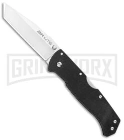 Cold Steel Air Lite Black G-10 Lockback Knife - Satin Plain