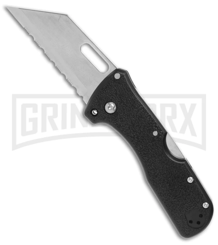 Cold Steel Click-N-Cut Black G10 Folder - Stonewash Serr 2 Cold Steel Click-N-Cut Black G10 Folder - Stonewash Serr - Image 2