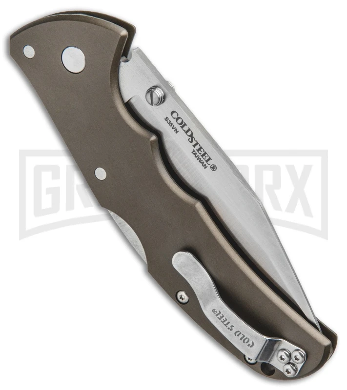 Cold Steel Code-4 Clip Point Folding Knife - Satin Plain 3 Cold Steel Code-4 Clip Point Folding Knife - Satin Plain - Image 3