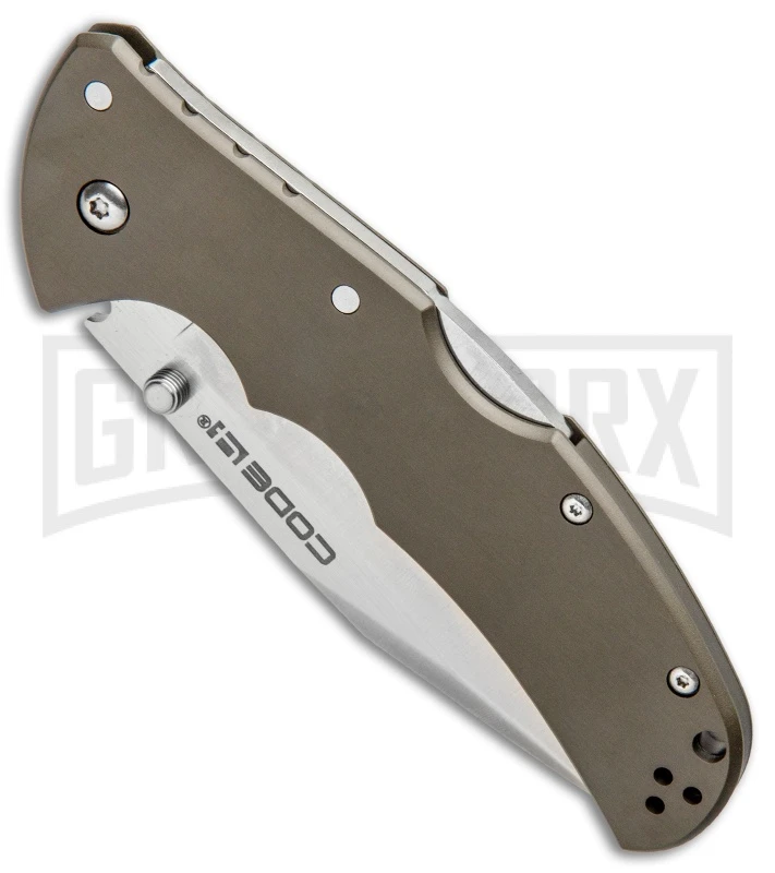 Cold Steel Code-4 Clip Point Folding Knife - Satin Plain 2 Cold Steel Code-4 Clip Point Folding Knife - Satin Plain - Image 2