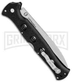 Cold Steel Counter Point XL Folding Knife - Satin Plain AUS-10A -Gerber Knives Store Cold Steel Counter Point XL Black Griv Ex 10AA BHQ 83389 jr side large