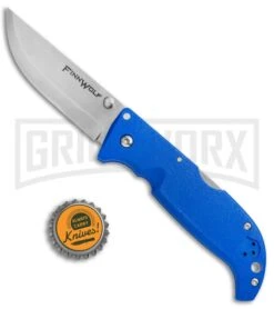 Cold Steel Blue Finn Wolf Lockback Knife - Satin Plain -Gerber Knives Store Cold Steel Finn Wolf LB Blu 20NPLUZ BHQ 51982 jr bottlecap large
