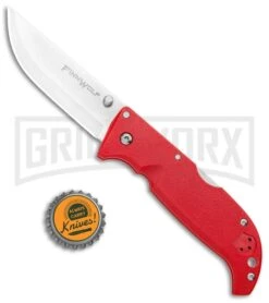 Cold Steel Finn Wolf Lockback Knife Red (3.5" Satin) -Gerber Knives Store Cold Steel Finn Wolf LB Red Satin BHQ 92340 jr bottlecap large