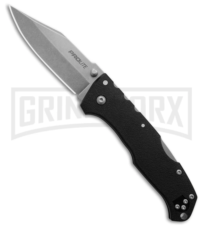 Cold Steel Pro Lite Black GFN Clip Point Tri-Ad Lock Knife - Satin Plain 1 Cold Steel Pro Lite Black GFN Clip Point Tri-Ad Lock Knife - Satin Plain