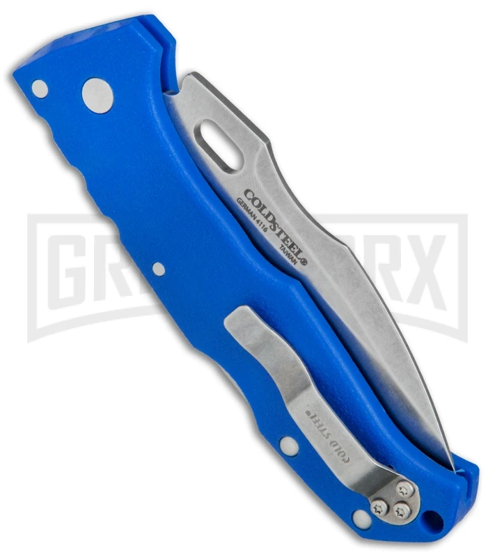 Cold Steel Pro Lite Sport Blue GFN Folding Knife - Satin Plain 4TH18 3 Cold Steel Pro Lite Sport Blue GFN Folding Knife - Satin Plain 4TH18 - Image 3