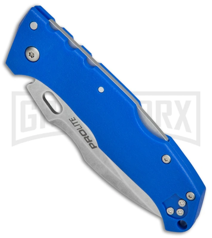 Cold Steel Pro Lite Sport Blue GFN Folding Knife - Satin Plain 4TH18 2 Cold Steel Pro Lite Sport Blue GFN Folding Knife - Satin Plain 4TH18 - Image 2