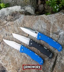 Cold Steel Pro Lite Sport Blue GFN Folding Knife - Satin Plain 4TH18 9 Cold Steel Pro Lite Sport Blue GFN Folding Knife - Satin Plain 4TH18 -Gerber Knives Store Cold Steel Pro Lite Sport Tri Ad Lock Knife BHQ51993 kp rock garden web large 1