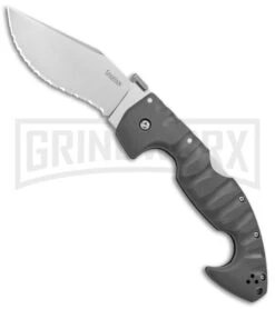Cold Steel Spartan Gray Folding Knife - Stonewash Serrated