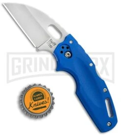 Cold Steel Tuff Lite Blue Folding Knife - Satin Plain -Gerber Knives Store Cold Steel Tuff Lite Tri Ad Blue 20LTB BHQ 51967 jr bottlecap 2 large