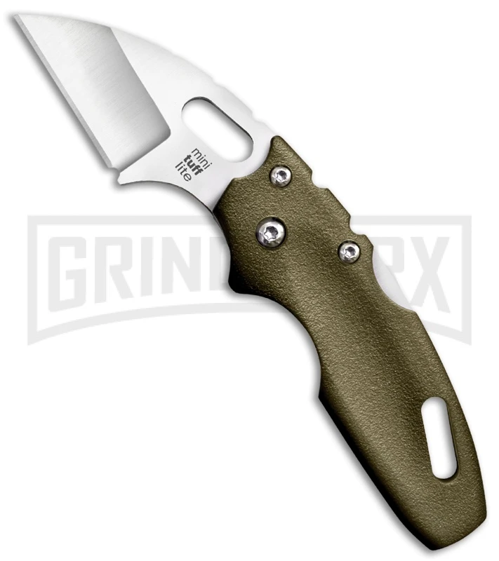 Cold Steel Mini Tuff Lite OD Green Grivory Tri-Ad Lock Knife - Satin Plain 1 Cold Steel Mini Tuff Lite OD Green Grivory Tri-Ad Lock Knife - Satin Plain